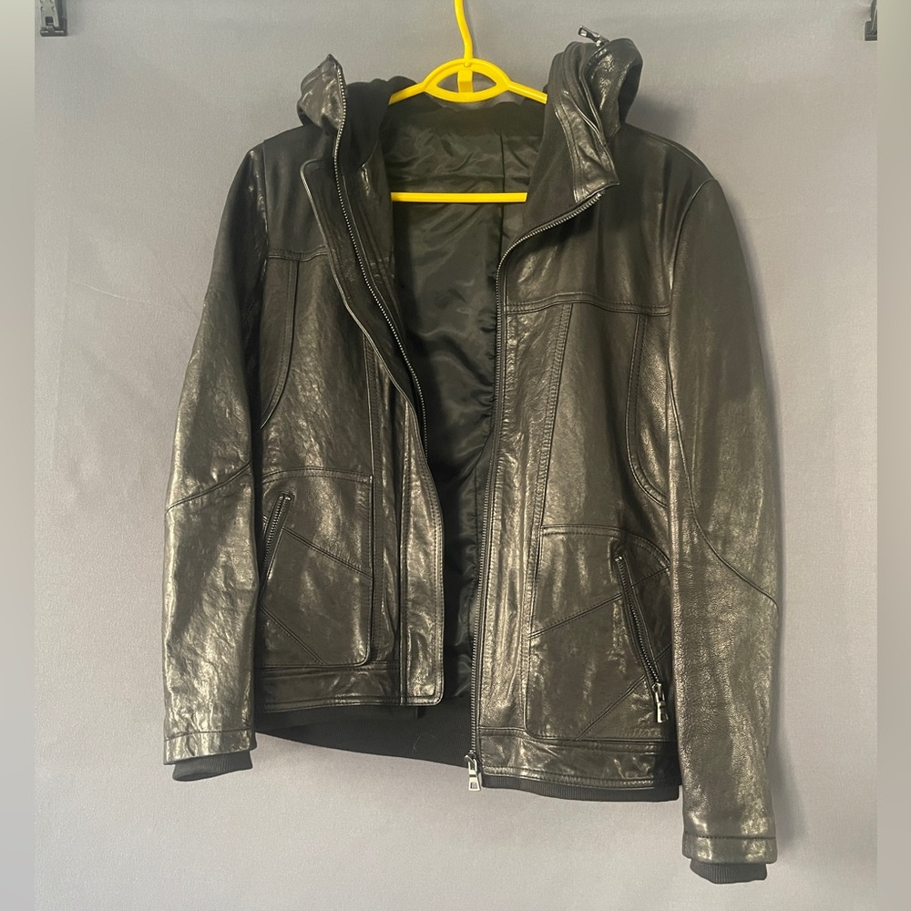 Lambskin leather jacket women small